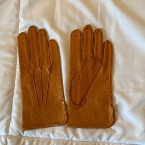 Vintage pigskin leather gloves